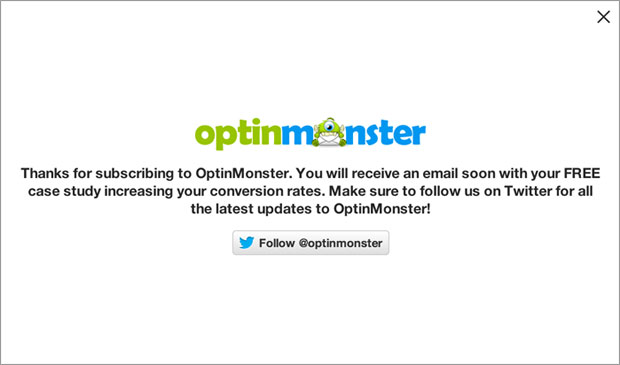 OptinMonster Success Message - OptinMonster OptinMonster Success Message