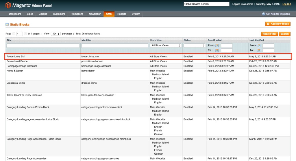 Magento Footer Links Block - OptinMonster When adding your lightbox campaign embed code, try to add it to a block close to the foot of the page.