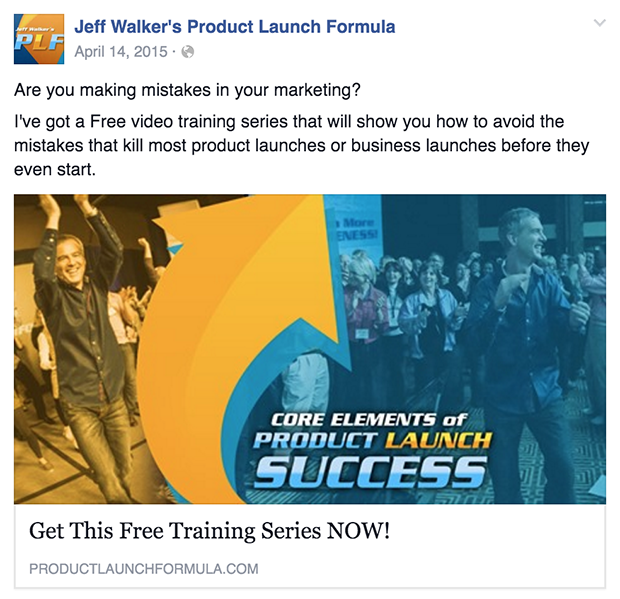 How To Optimize Facebook Ads To Skyrocket Your Conversions In 7 Steps - how to do facebook advertising jeff walker ad