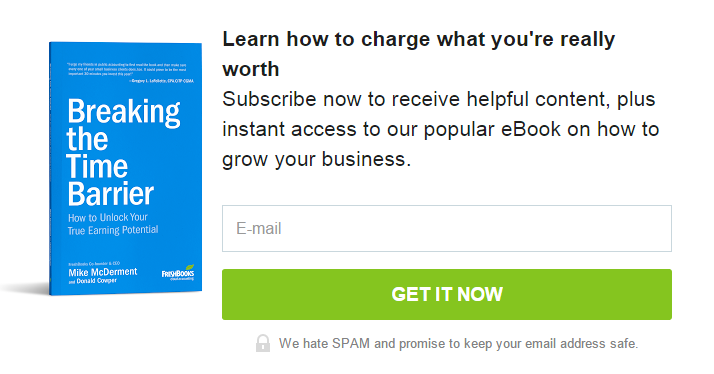 Freshbooks offers several lead magnets which lead into an autoresponder.