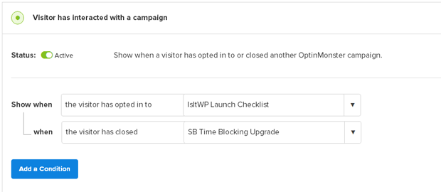 Follow up Campaigns Rule - OptinMonster Follow up Campaigns Rule