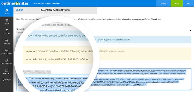 How to Integrate OptinMonster with Any Website