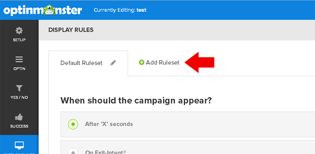 Multiple Rulsets - OptinMonster Multiple Rulsets