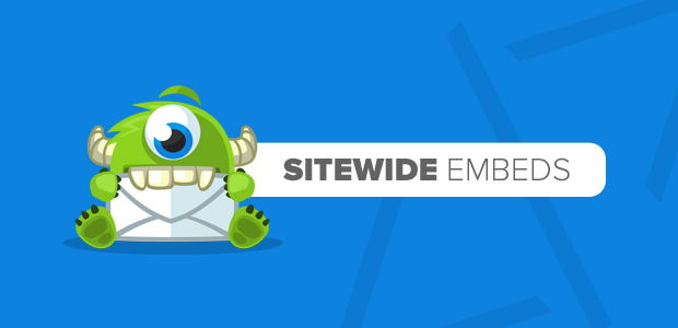 Sitewide Embed Announcement