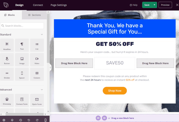 countdown-timer-tripwire - OptinMonster add a countdown timer to your thank you page with seedprod