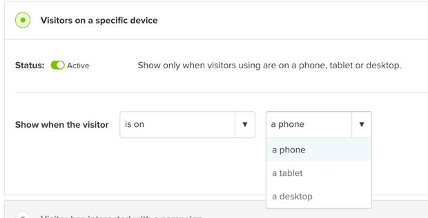 Device Specific Rules for OptinMonster - OptinMonster Device Specific Rules for OptinMonster