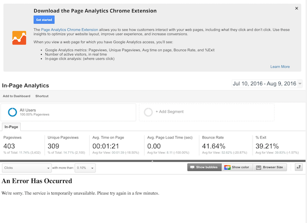 in page analytics full