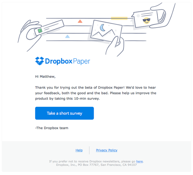 dropbox-survey-email