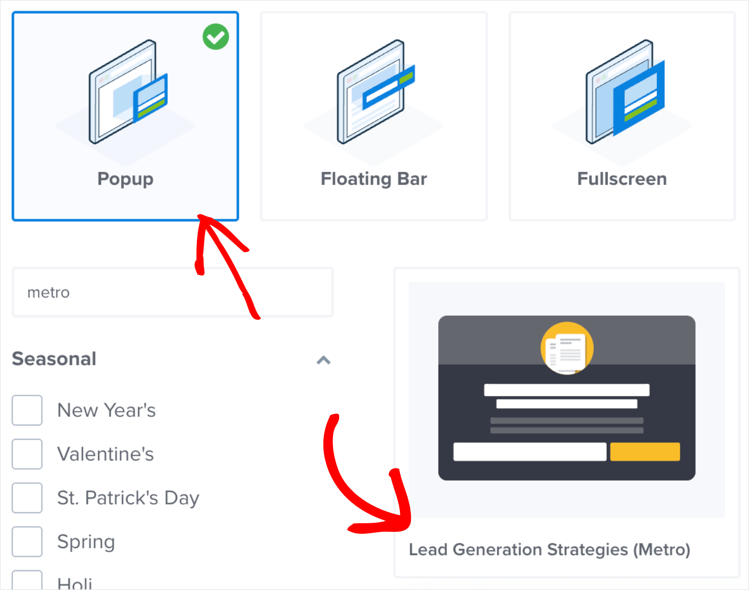 yes/no popups