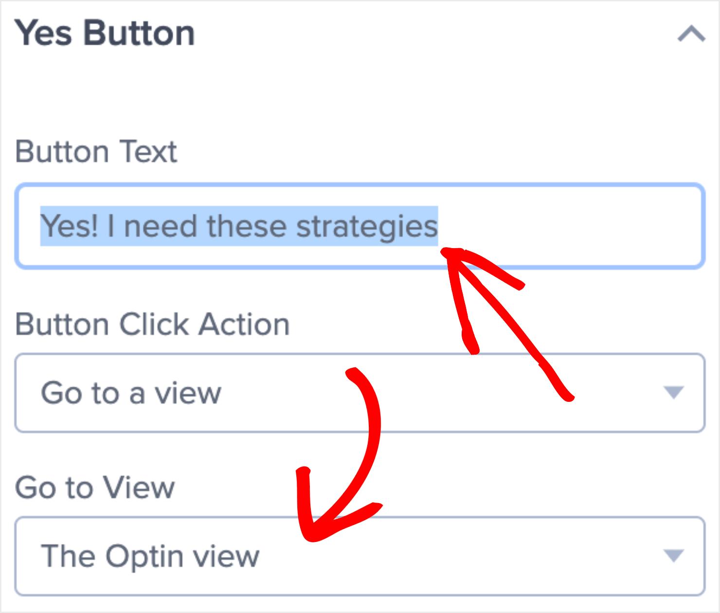 yes no popup