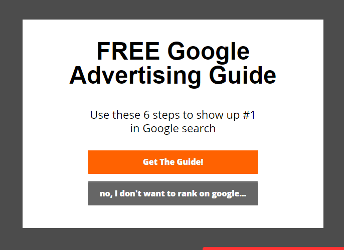 FitSmallBusiness targeted offer for Google Advertising Guide