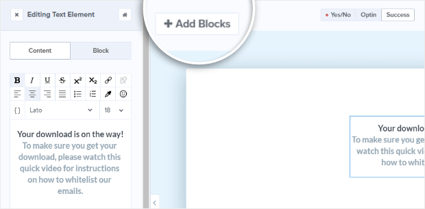 add blocks