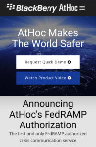 AtHoc Mobile Optin