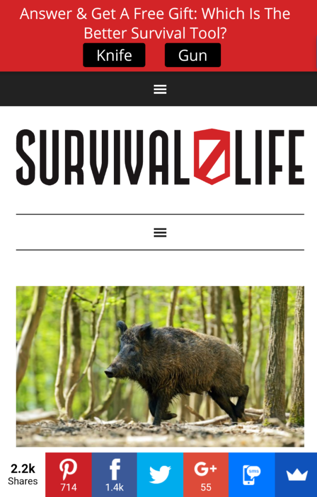 Survival Life Mobile Optin