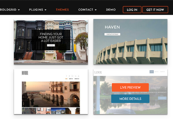 best free website builder for small business boldgrid themes