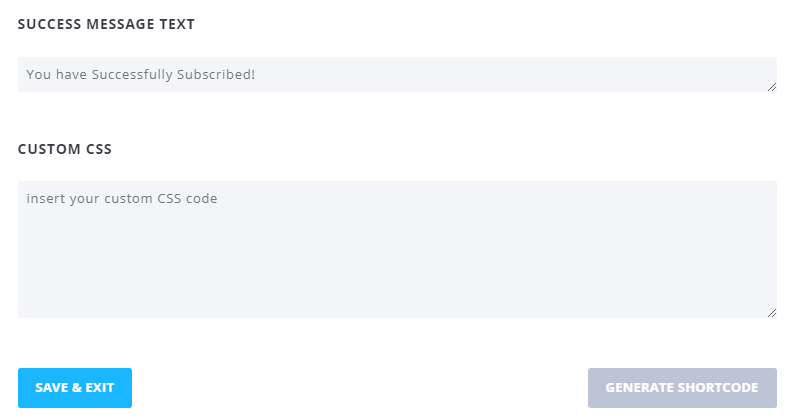 bloom comparison - success message