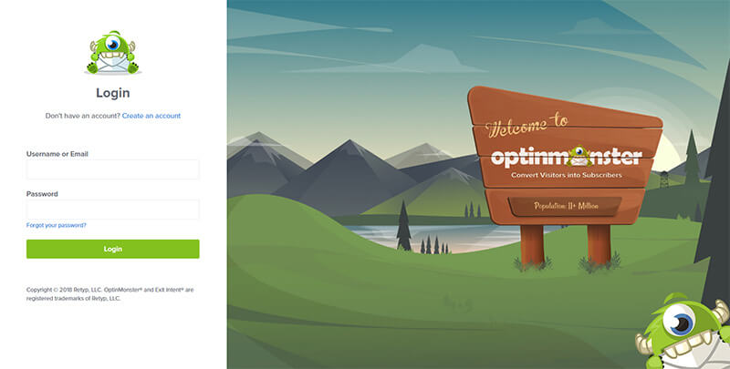 optinmonster app login