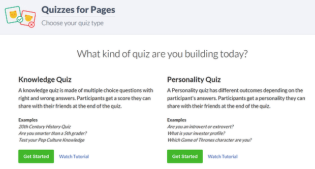 facebook quiz tool