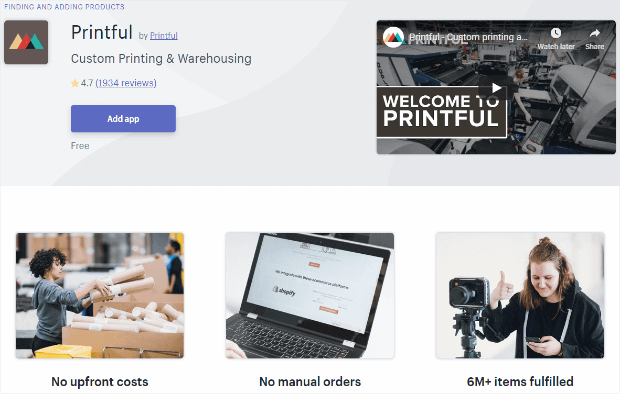 printful makes it super easy to sell online