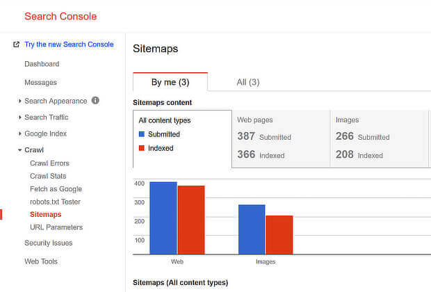 check your website seo- gsc sitemap