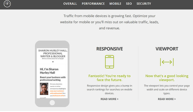 website grader mobile seo audit tool