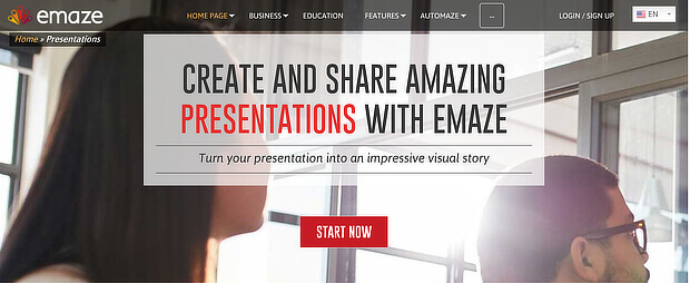 emaze is fast content creation software