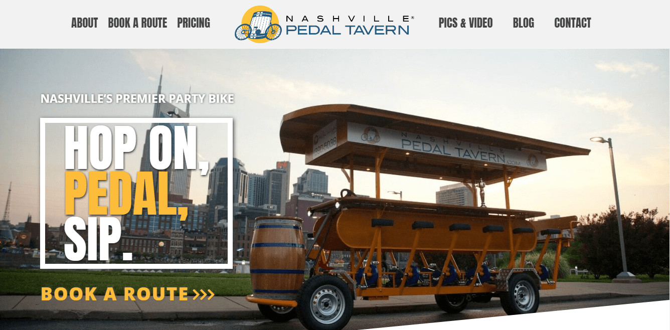 Nashville Pedal Wagon Increased Revenue Selling Gift Certificates