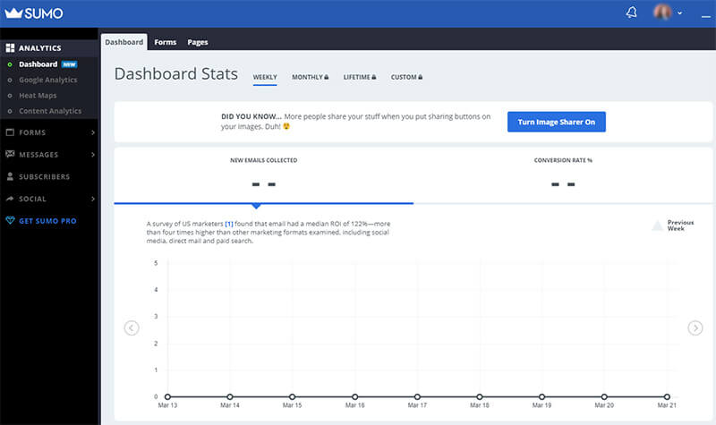 sumo dashboard stats