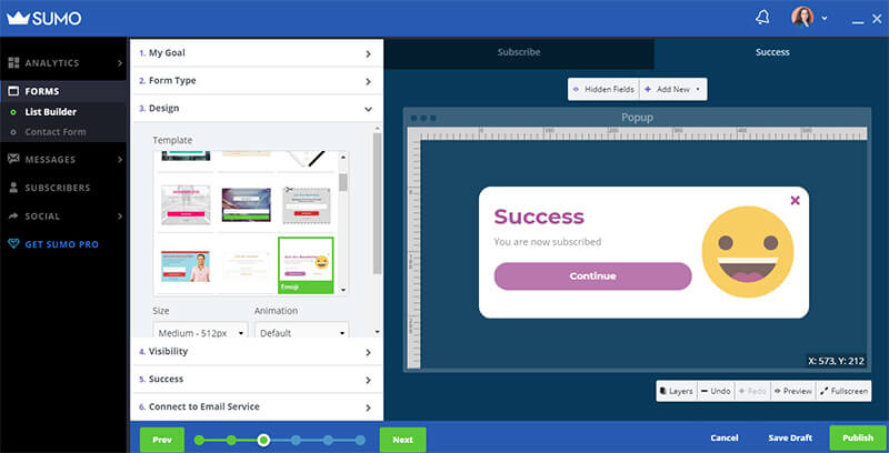 sumo vs optinmonster success view