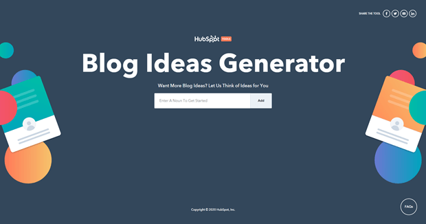 Blog-Ideen-Builder