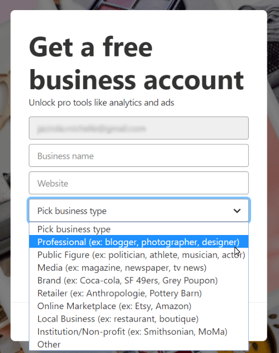 basic_business_info - OptinMonster pinterest basic business info to upgrade to business account