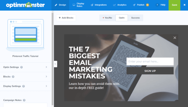 default_overlayed_campaign - OptinMonster default overlayed campaign