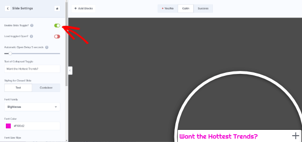 enable_slide_toggle - OptinMonster pinterest plugin wordpress optinmonster enable slide toggle