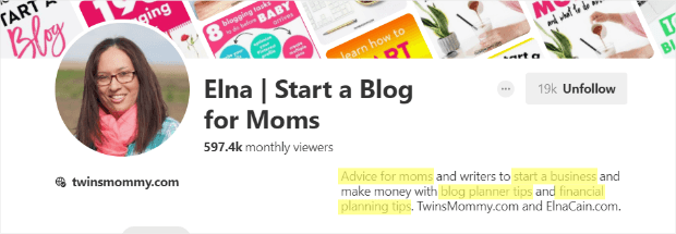 pinterest_seo_profile - OptinMonster pinterest for bloggers