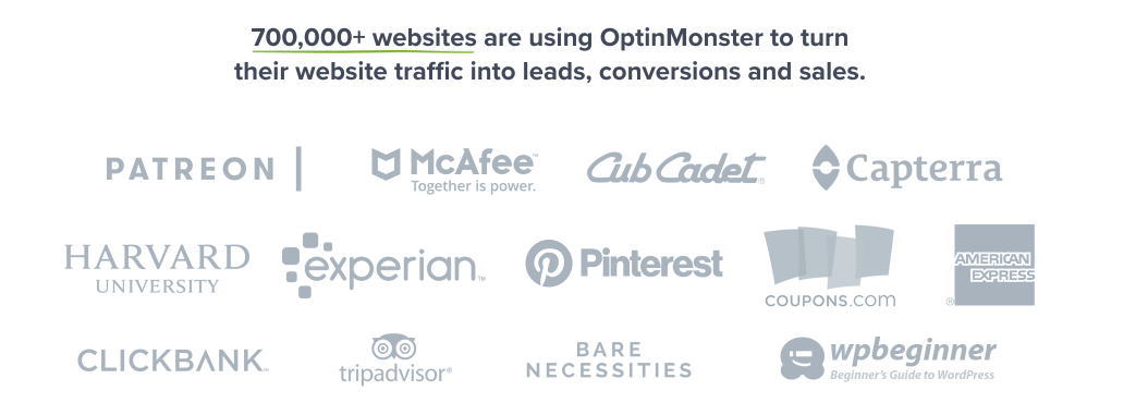 Enterprise Companies Using OptinMonster to Increase Conversions and Leads Enterprise Companies Using OptinMonster to Increase Conversions and Leads