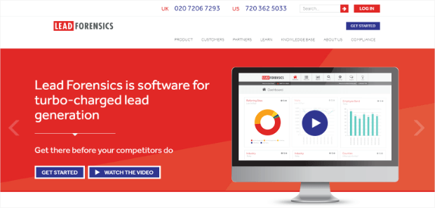 lead generation marketing tools - lead forensics