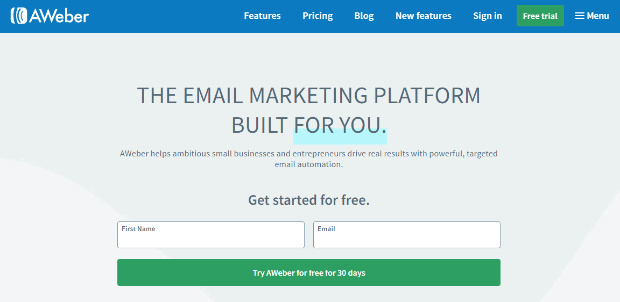 aweber email marketing platform