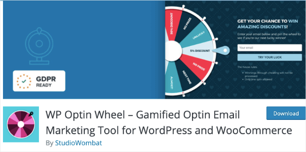 wpoptinwheel discount wheel plugin