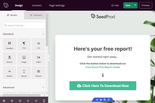 responsive landing page design seedprod