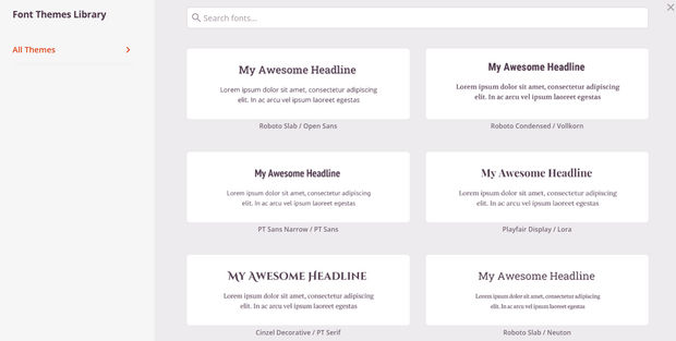 use font pairings for landing page design