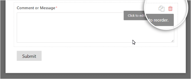 click-to-delete - OptinMonster click to delete a form field