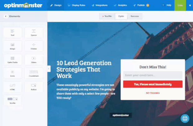 optinmonster is the best wordpress plugin for converting leads