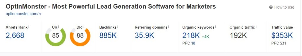 AHREFS - Domain Authority