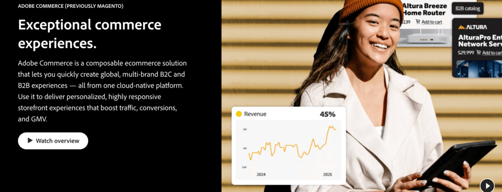 Adobe Commerce Magento - Shopify Alternative - OptinMonster Adobe Commerce Magento - Shopify Alternative