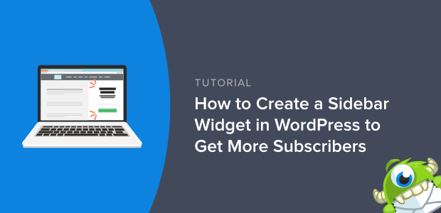 how to create a sidebar widget in wordpress