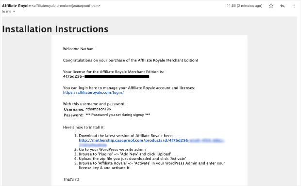 instructions de configuration de la filiale royale