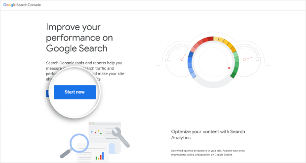 Google search console commence maintenant