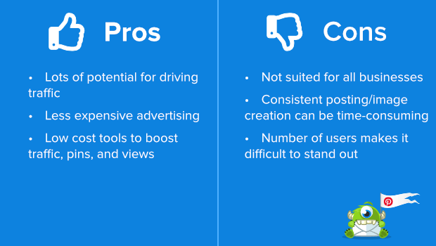 pinterest pros and cons