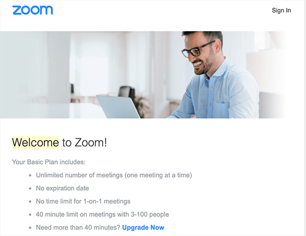 zoom welcome email email list best practices