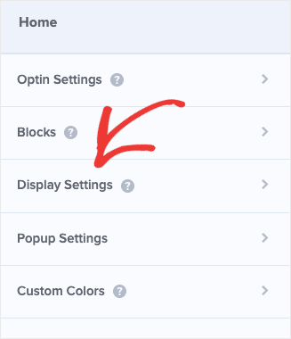 Click Display settings-min - OptinMonster Click Display settings